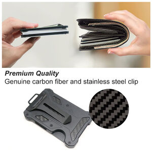 Carbon Fibre Wallet With ID Card Slot