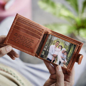 Eid Personalised Leather Wallet
