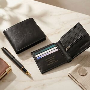 Gifts For Him Personalised Leather Wallet For Men