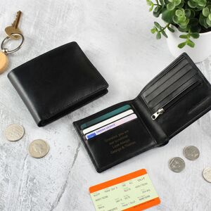 Gifts For Him Personalised Leather Wallet For Men