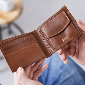 Leather Wallet With Coin Section