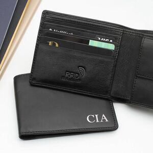 Luxury Italian Leather Personalised Billfold Wallet