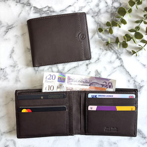 Men's Brown Genuine Leather Wallet