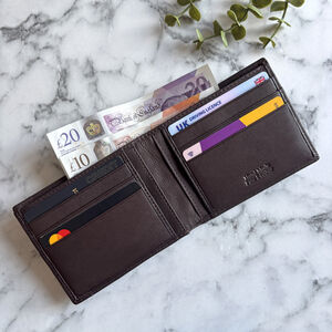 Men's Brown Genuine Leather Wallet