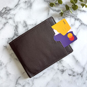 Men's Brown Genuine Leather Wallet