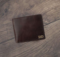 Men's Dark Brown Wallet Luxury Italian Leather Bifold Rfid Protected