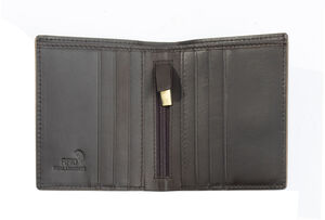 Men's Luxury Brown Leather Wallet Card Holder Rfid Safe Personalised