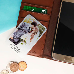 Personalised Aluminium Photo Card