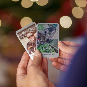 Personalised Aluminium Photo Card