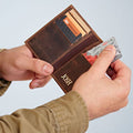 Personalised Buffalo Leather Credit Card Holder