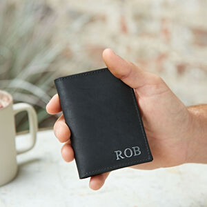 Personalised Buffalo Leather Credit Card Holder