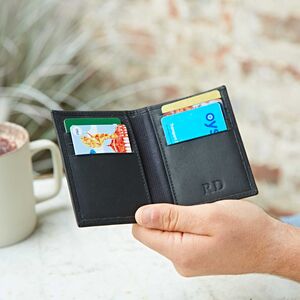 Personalised Buffalo Leather Credit Card Holder