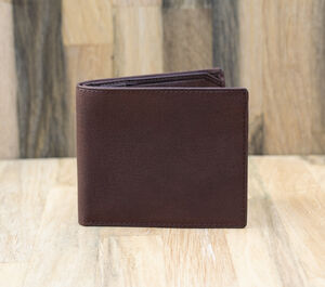 Personalised Men's Colombian Leather Small Wallet Rfid