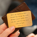 Personalised Dad Wallet Keepsake Card