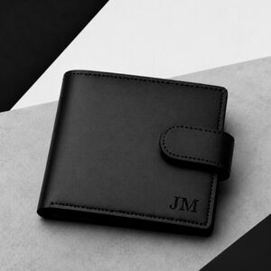 Personalised Men's Rfid Leather Photo Bifold Wallet