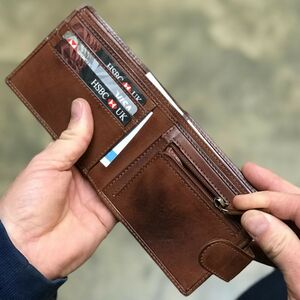 Personalised Mens Leather Wallet