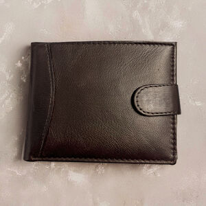 Personalised Message Leather Popper Wallet