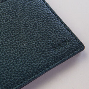 Personalised Pebble Grain Leather Wallet