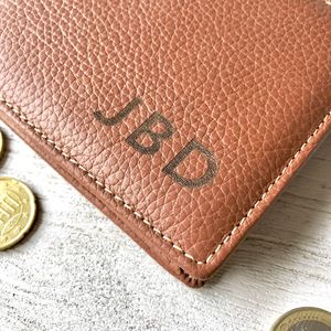 Personalised Real Leather Wallet With Secret Message