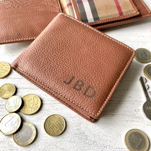 Personalised Real Leather Wallet With Secret Message