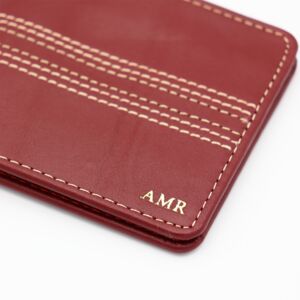 Personalised Vintage Leather Cricket Wallet