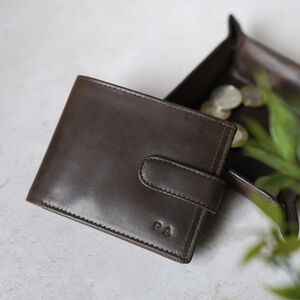 Vintage Personalised Bifold Leather Wallet