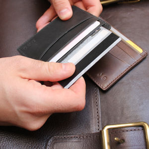 Personalised Leather Card Holder